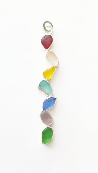 Rainbow Seaglass Necklace