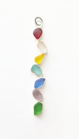 Rainbow Seaglass Necklace