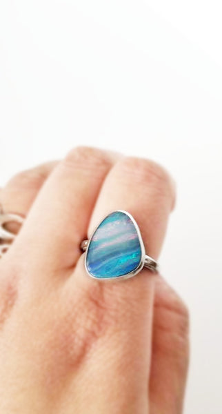Australian Opal ring, size 7.25